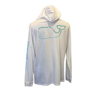 VINEYARD VINES White Hoodie L/S Tee T-Shirt Shirt Men size L